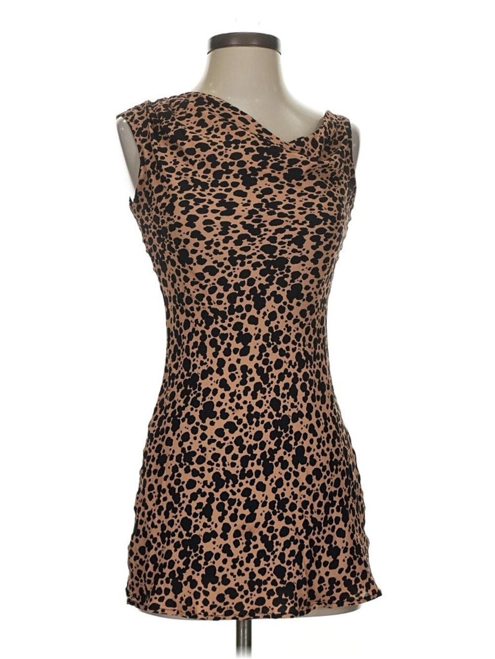 Reformation Kristine Dress 4 XS Cheetah Leopard Print Indie Sleaze Mob Wife Glam